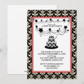 Uitnodigingen van het nieuwjaarsfeest (Voorkant / Achterkant)