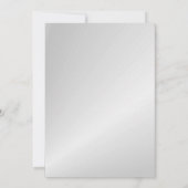 Uitnodigingen van het nieuwjaarsfeest - Zilver (Achterkant)