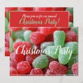 Uitnodigingen van het Rode en Groene Werkende Kers (Voorkant / Achterkant)