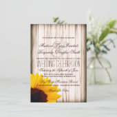 Uitnodigingen van het Rustige land - Sunflower Bar (Staand voorkant)