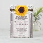 Uitnodigingen van het Rustige land - Sunflower Bar (Staand voorkant)