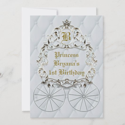 Uitnodigingen van het White Gold Royal Crown Carri (Voorkant)