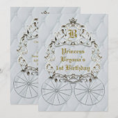 Uitnodigingen van het White Gold Royal Crown Carri (Voorkant / Achterkant)