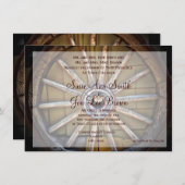 Uitnodigingen van het Zuidwestelijke Wagon Wheel W (Voorkant / Achterkant)