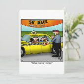 Uitnodigingen van Hilarious Post Race Party (Staand voorkant)