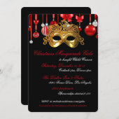 Uitnodigingen van Holiday Masquerade Gala (Voorkant / Achterkant)