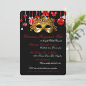 Uitnodigingen van Holiday Masquerade Gala (Staand voorkant)