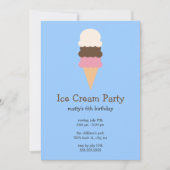 Uitnodigingen van Ice Cream Party (Voorkant)