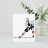 Uitnodigingen van Ice Hockey Player (Staand voorkant)