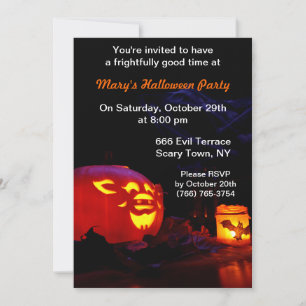 Uitnodigingen van Jack-O-Lantern en Kandle Party