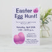 Uitnodigingen van jagers op paaseieren (Staand voorkant)