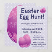 Uitnodigingen van jagers op paaseieren (Voorkant / Achterkant)