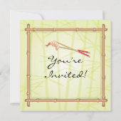 Uitnodigingen van Japanse Sushi-partij (Achterkant)