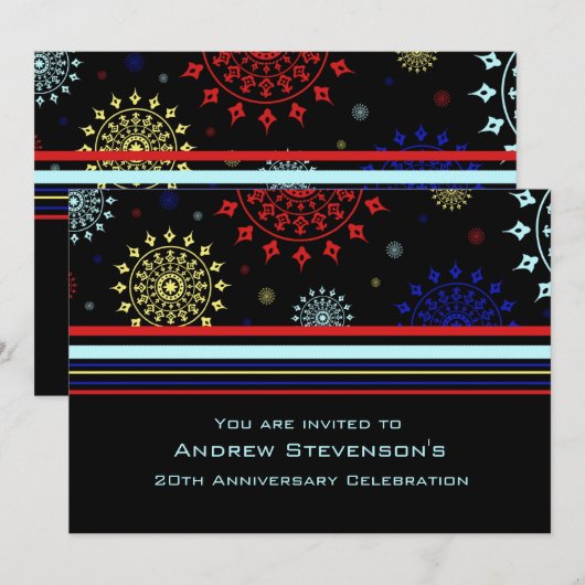 Uitnodigingen van Jubilea van werknemers (Voorkant / Achterkant)