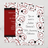 Uitnodigingen van Jubilea van werknemers (Voorkant / Achterkant)