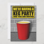 Uitnodigingen van Keg Party (Voorkant)