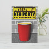 Uitnodigingen van Keg Party (Staand voorkant)