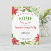 Uitnodigingen van kerstfeest- en winterfeest (Staand voorkant)