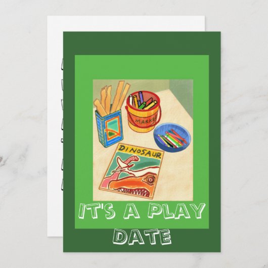 Uitnodigingen van kind (Voorkant / Achterkant)