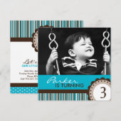 Uitnodigingen van Kinder partijen (Voorkant / Achterkant)