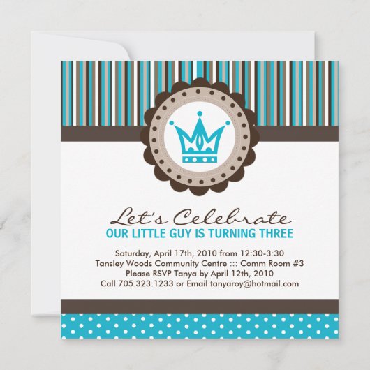 Uitnodigingen van Kinder partijen (Achterkant)