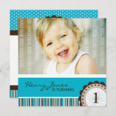 Uitnodigingen van Kinder partijen (Voorkant / Achterkant)