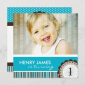 Uitnodigingen van Kinder partijen (Voorkant / Achterkant)