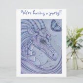 Uitnodigingen van kinderen voor kinderen van het f (Staand voorkant)