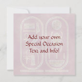 Uitnodigingen van koning Tut Hieroglyphics (Achterkant)