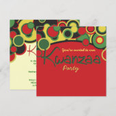 Uitnodigingen van Kwanzaa Party (Voorkant / Achterkant)