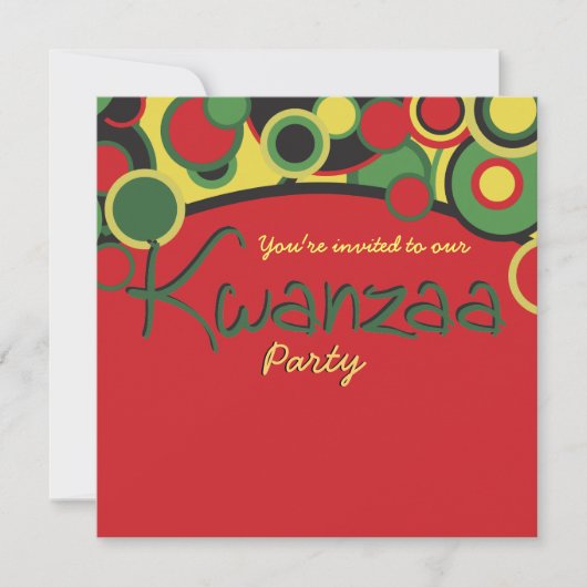 Uitnodigingen van Kwanzaa Party (Voorkant)