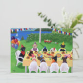 Uitnodigingen van Labrador Birthday Party (Staand voorkant)