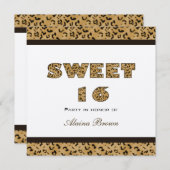 Uitnodigingen van Leopard Print Party (Voorkant / Achterkant)