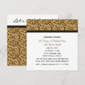 Uitnodigingen van Leopard Print Party (Voorkant / Achterkant)