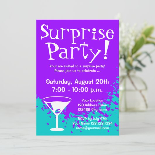 Uitnodigingen van leveranciers | Aangepaste uitnod (Staand voorkant)