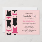 uitnodigingen van Lingerie Bachelorette (Voorkant)