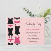  uitnodigingen van Lingerie Bachelorette (Staand voorkant)