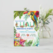 Uitnodigingen van Luau Party (Staand voorkant)