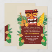 Uitnodigingen van Luau Party (Voorkant / Achterkant)