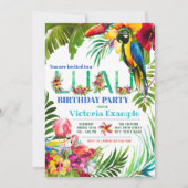 Uitnodigingen van Luau Party (Voorkant)