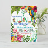 Uitnodigingen van Luau Party (Staand voorkant)