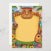 Uitnodigingen van Luau, uitnodigingen van de Hawai (Voorkant / Achterkant)