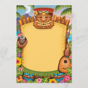 Uitnodigingen van Luau, uitnodigingen van de Hawai