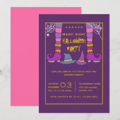 Uitnodigingen van Magic Night Halloween Party (Voorkant / Achterkant)