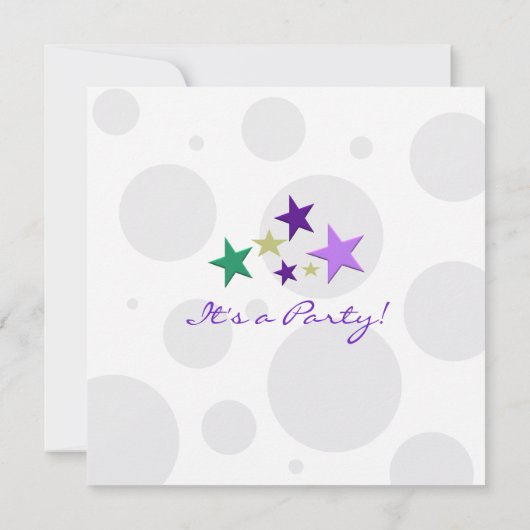 Uitnodigingen van Mardi Gra (Achterkant)