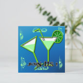 Uitnodigingen van Margarita Cocktail Party (Staand voorkant)