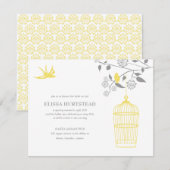 Uitnodigingen van Marigold Bridal Shower (Voorkant / Achterkant)