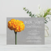 Uitnodigingen van Marigold Bridal Shower (Staand voorkant)