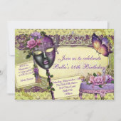 Uitnodigingen van Masquerade Party (Achterkant)