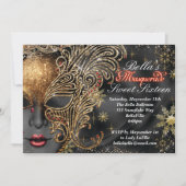 Uitnodigingen van Masquerade Party (Voorkant)